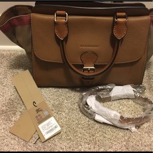 Burberry Harcourt Brit grainy canvas check medium